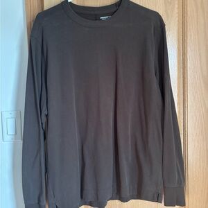 Men's Brown Long Sleeve Shirt